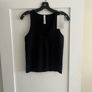 Athleta Aurora Double Lined Ribbed V-Neck Tank Top